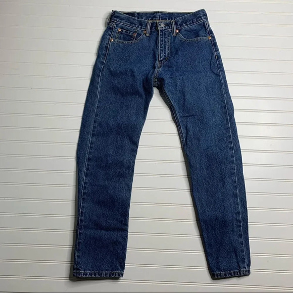 Levis 505 Straight Leg High Rise Jeans Vintage Fit - Picture 6 of 11